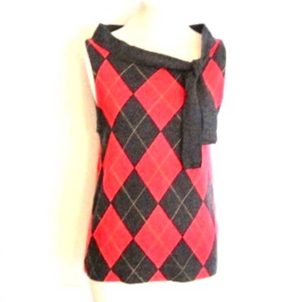 J. Crew Argyle Knit Sweater